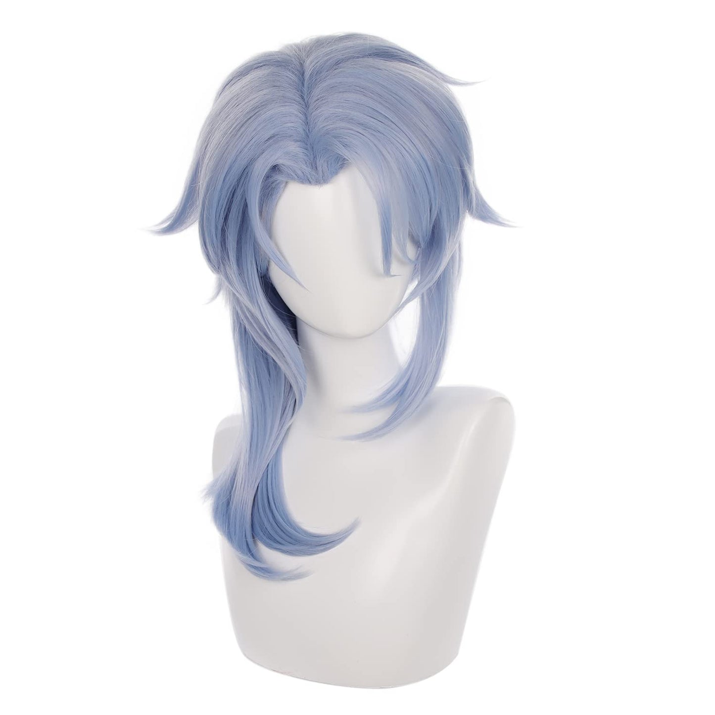 MoeLoli Ayato Kamisato Cosplay Wig for Genshin Impact, Blue Long Synthetic Costume Wig for Halloween (Ayato Kamisato)