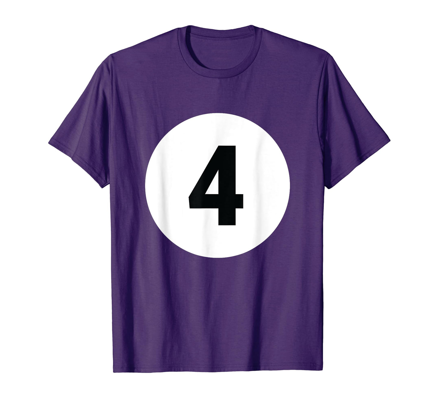 8 Pool Ball 4 Billiards Costume Halloween Group Matching T-Shirt