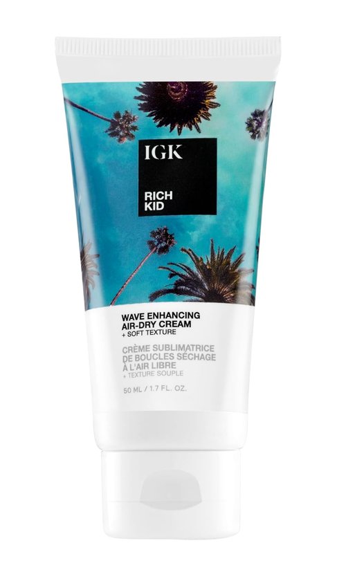 IGK RICH KID Wave Enhancing Air-Dry Cream - Hold, Texture & Shine | Vegan & Cruelty-Free Formula