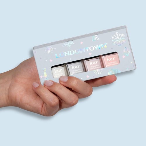 LONDONTOWN Kur Illuminating Nail Concealer - Vegan, Long-Lasting Sheer Nail Polish for Brightening Care