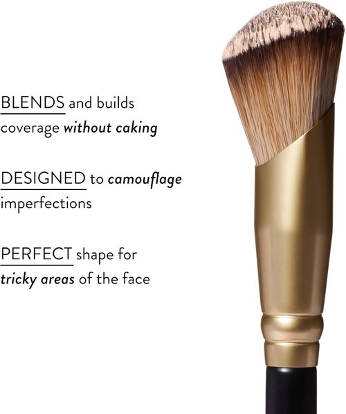 Laura Geller New York Angled Precision Concealer Brush - Professional Makeup Tool - Cruelty-Free