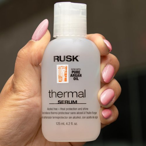 RUSK Thermal Serum - Lightweight Heat Protectant for Frizz Control & Added Shine | 4 oz