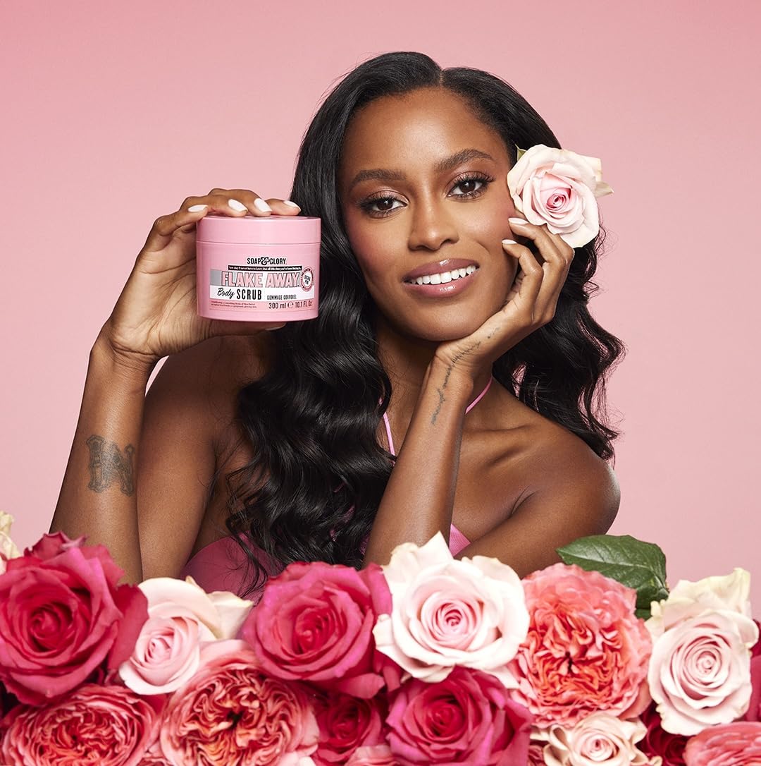 Soap & Glory Original Pink Exfoliating Body Scrub - Dead Skin Remover with Mandarin Extract for Smooth Skin | Rose & Bergamot (6.7 fl oz)