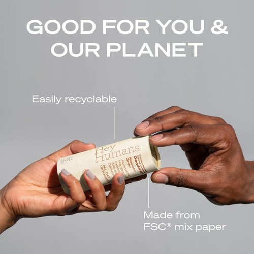 Hey Humans Deodorant - Aluminum-Free, Naturally Derived, All-Day Odor Control | Sandalwood Cypress Scent