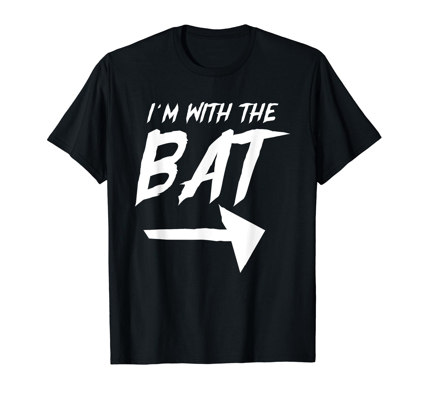 Im With The Bat Lazy DIY Halloween Costume Couple Matching T-Shirt