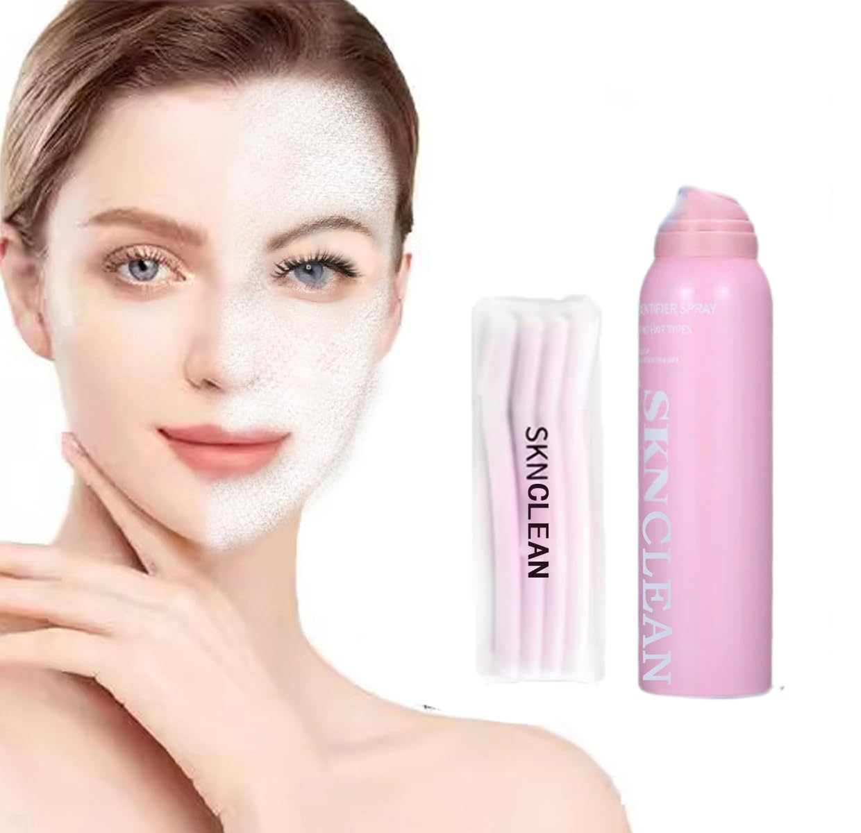 SKN Hair Identifier Spray for Face Shaving, Aerosol Powder Spray with Razor, Skin Body Face Hair Identifying Spray for Women Shaving -4OZ