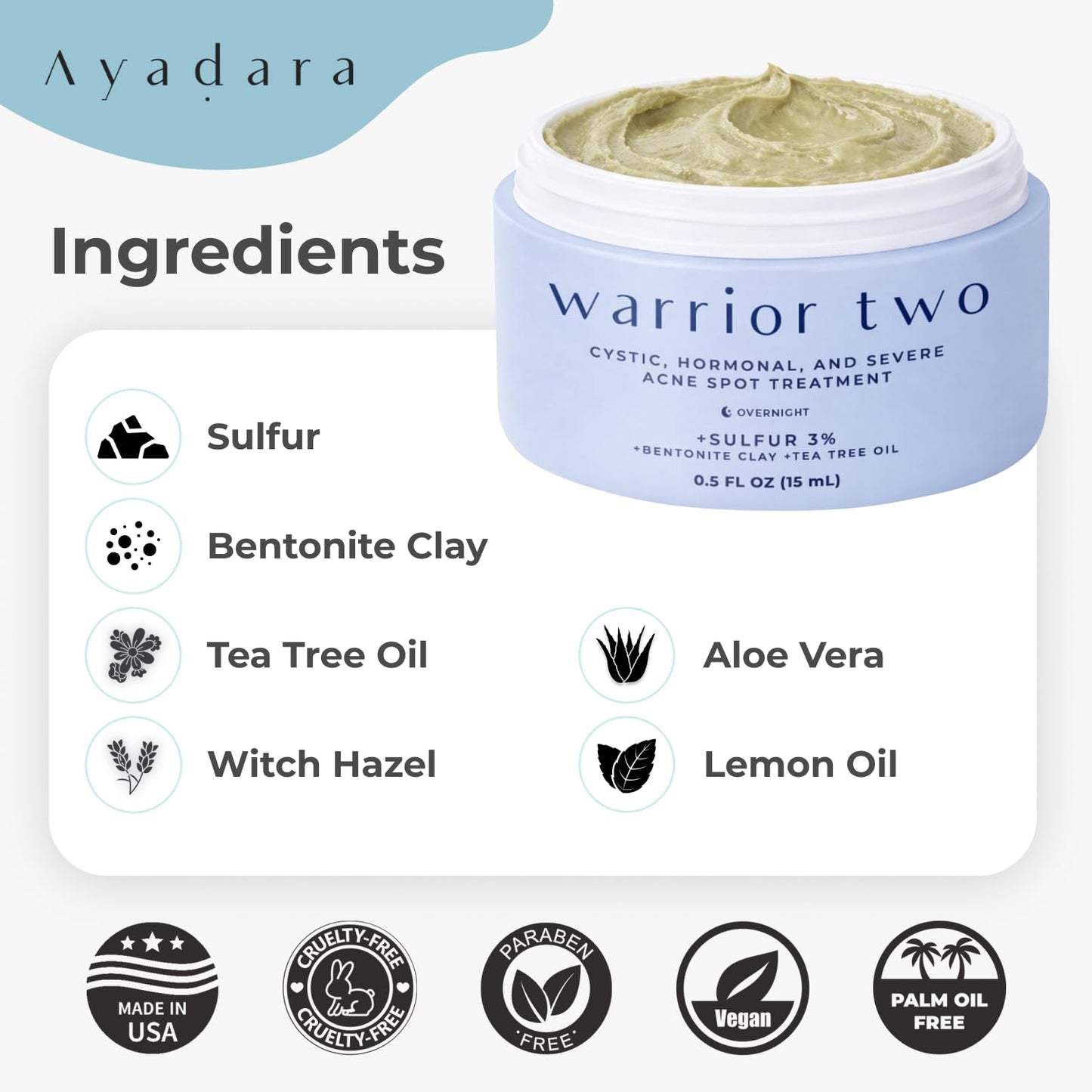 Skiennix Cystic Acne Spot Cream - Overnight Treatment for Hormonal Acne-Prone Skin | 120 Uses