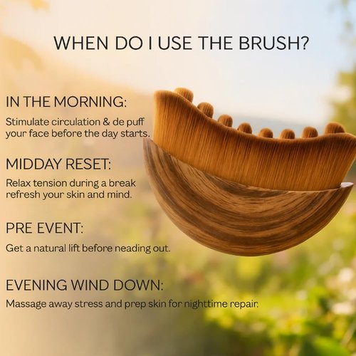 Aeki Lymphatic Face Brush Set - Reduce Puffiness & Restore Definition | Gentle & Soft for Naturally Sculpted Skin