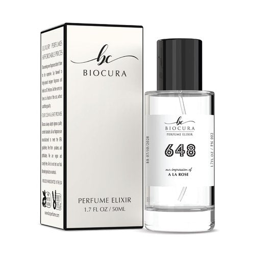 BIOCURA BC Perfume 648 Inspired by A La Rose For Women Fragrance Eau de Parfum Spray Bottle 1.7 Fl Oz/50ml-X1