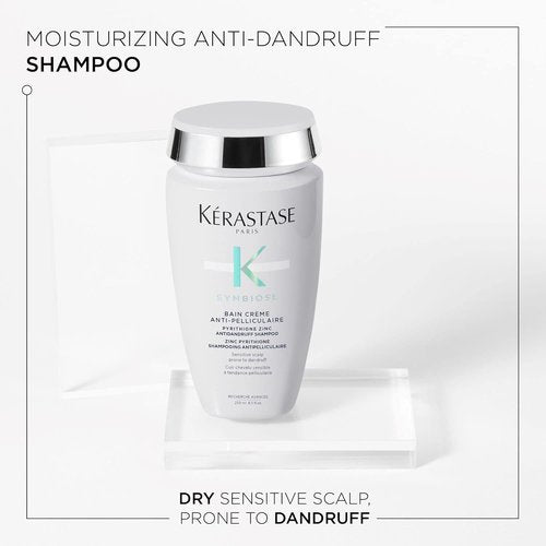 Kerastase Symbiose Anti-Dandruff Shampoo Crème - Hydrating Formula for Dandruff-Prone Scalps | 8.5 Fl Oz