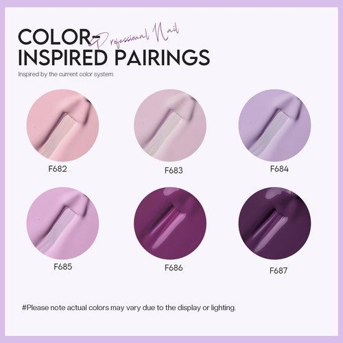 Morovan Nail Polish Set Fingernail: Lilac Light Purple Quick Dry Nail Polish Kit 0.25oz Lavender Regular Pack Glossy Halloween Finger Nail Gifts for Women Girls