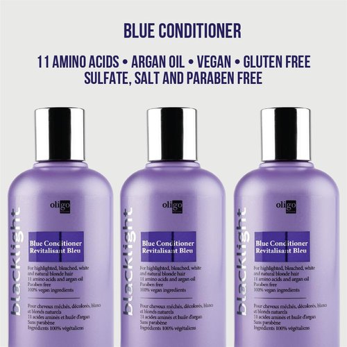 Oligo Professionnel Blacklight Blue Conditioner - Vegan Formula to Eliminate Brassy Tones | 8.5oz