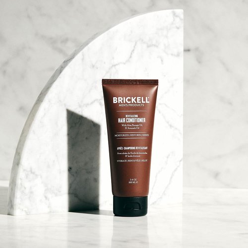Brickell Men's Revitalizing Hair Conditioner - Natural & Organic Formula for Shine & Moisture | 3.4 Ounce