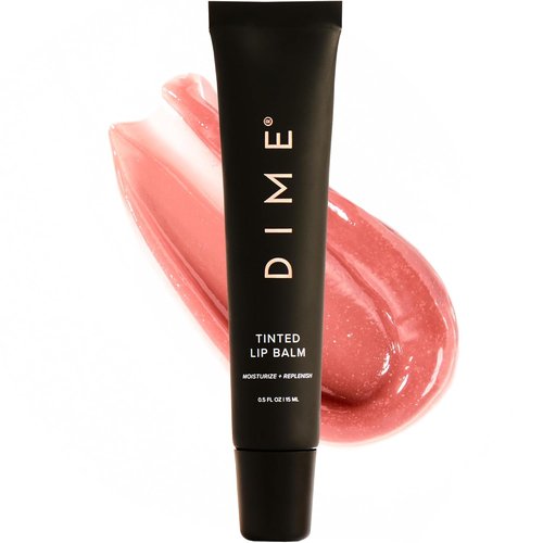 DIME Beauty Tinted Lip Balm - Hydrating Vegan & Cruelty-Free Lip Care in Desert Rose, 0.5 oz / 15 ml
