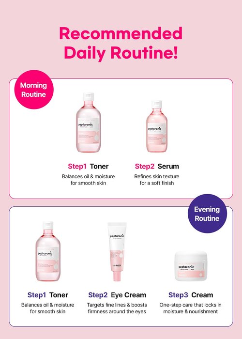 Snp 6 Peptides + 5 Hyaluronic Acid Facial Toner | Moisturizing, Soothing & Firming Korean Skincare for Dry & Sensitive Skin | Daily Face Toner | Peptaronic | 10.8 Fl Oz