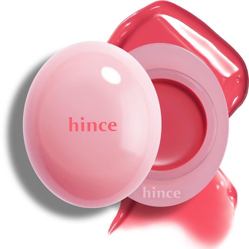 hince Raw Glow Dewy Ball - Tinted Lip Balm, Jelly Gloss Glow, Shine and Hydration, Lip & Blush Multiuse, Vegan, 0.12 oz. (13 colors) (COOL ROSE DEW)