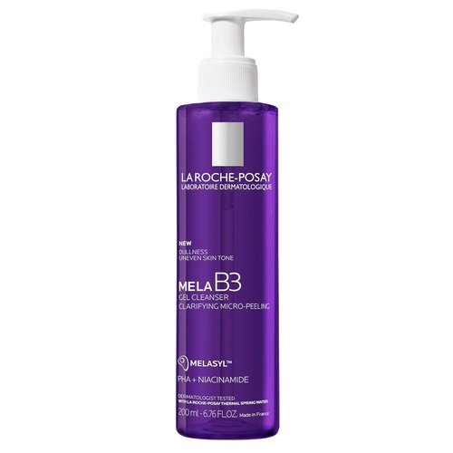 La Roche-Posay Mela B3 Gel Cleanser - Anti-Aging Face Wash with Niacinamide & PHA for Dark Spots & Discoloration