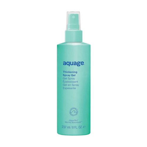 AQUAGE Thickening Spray Gel - Adds Body & Vitality for Fine Hair - 8 oz Infused with Sea Botanicals