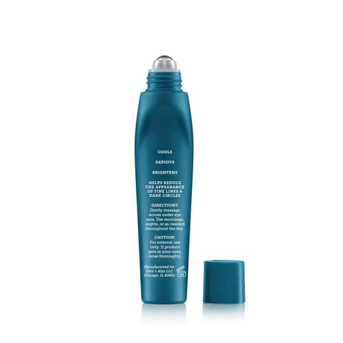 Oars + Alps Under Eye Roller | Caffeine & Aloe Vera Infused Eye Depuffer - Soothes & Reduces Fine Lines, 0.5 Oz
