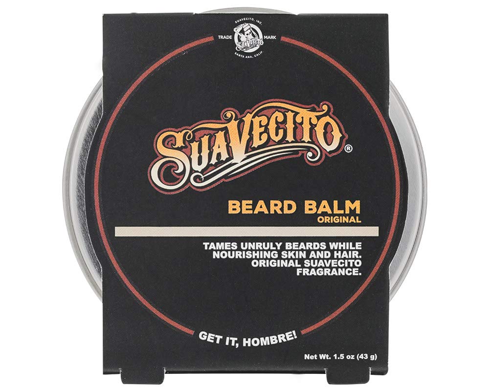 Suavecito Beard Balm | Original Scent 1.5 oz - Nourishes & Conditions Hair and Skin, Eliminates Dryness