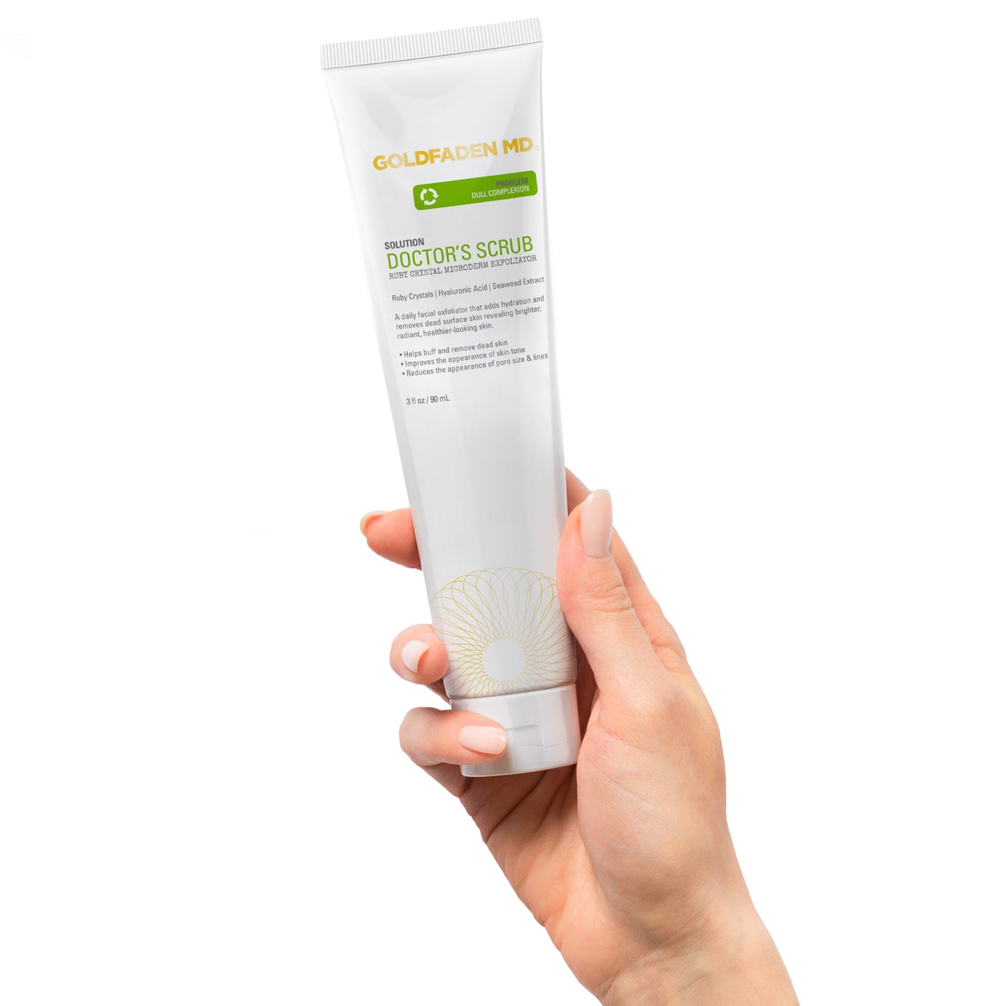 GOLDFADEN MD Doctors Scrub Microdermabrasion for Face, 3 Fl Oz Tube Facial Scrub