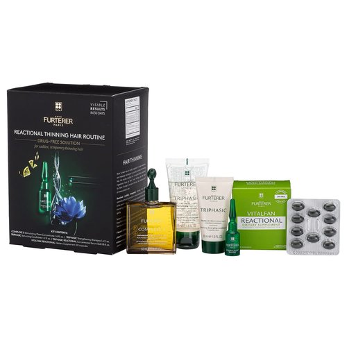 Rene Furterer Reactional Thinning Hair Ritual - Drug-Free Solution for Sudden Hair Thinning | 1 Ct.