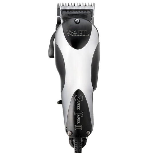 Wahl Professional Super Taper II Corded Clipper - Adjustable Blade Hair Cutting Tool | High Performance Silver