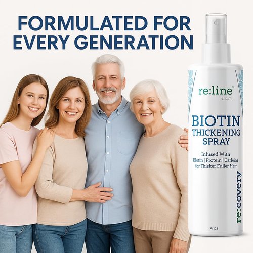 Biotin Hair Thickening Spray - Hair Growth Tonic for Thinning Hair | Unisex Formula