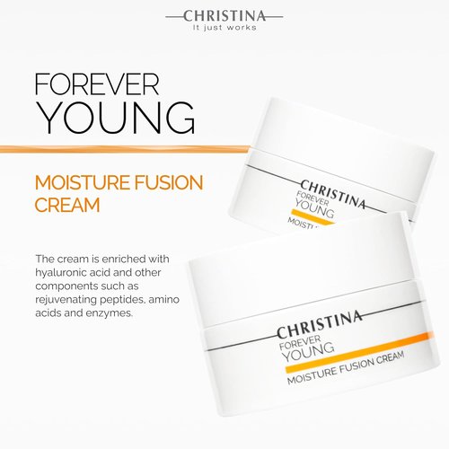**Christina Forever Young Moisture Fusion Cream - Rejuvenating Face Moisturizer with Hyaluronic Acid | 50ml**