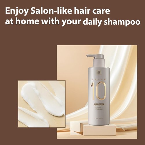 Mise En Scene Salon 10 Protein Shampoo - Moisturizing & Restoring for Damaged Hair | 16.9 Fl. Oz.