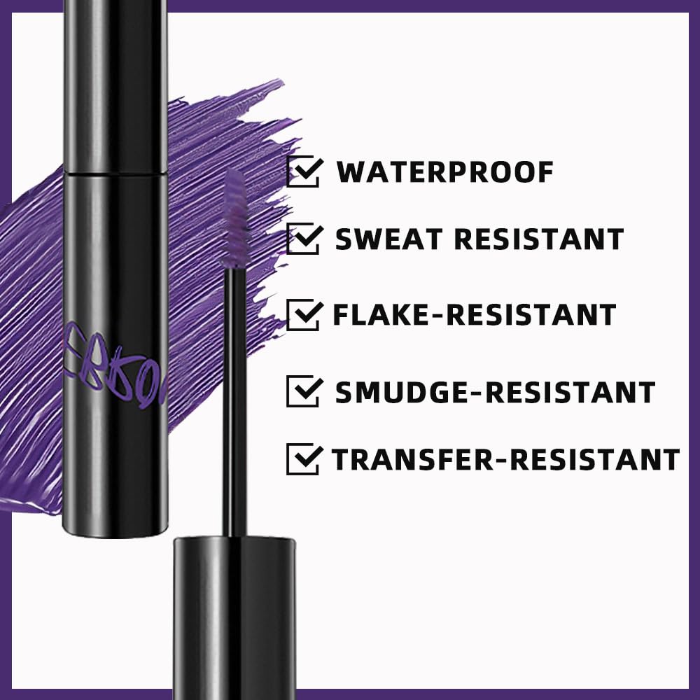 Skiennix 2-in-1 Semi-Permanent Eyebrow Gel - Waterproof Tinted Brow & Lamination Gel, Clear (04#Purple)