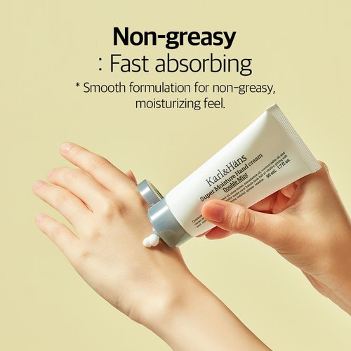 Karl&Hans Super Moisturizing Mint Hand Cream - Double Mint Scent with Shea Butter & Coconut Oil | 1.7 fl oz