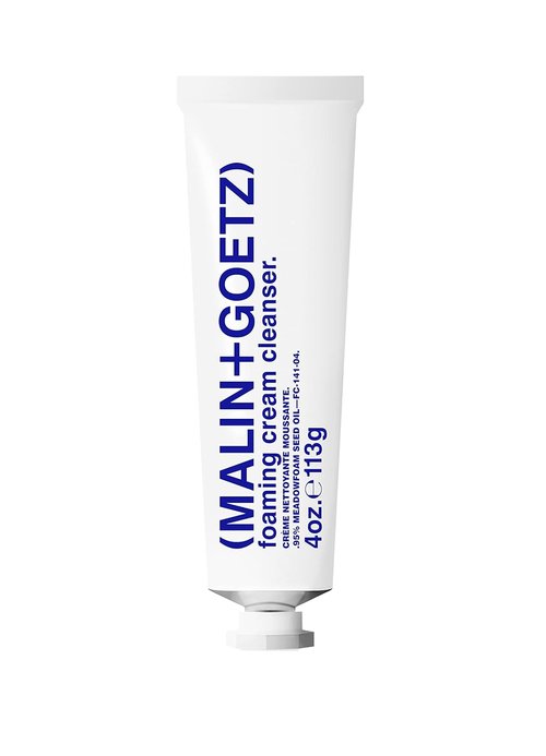 MALIN+GOETZ Foaming Cream Cleanser - Gentle Daily Cream-to-Foam Face Wash with Jojoba Milk & Prebiotics | Vegan, 4 Fl Oz