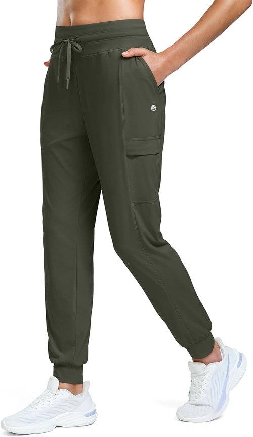 G Gradual Joggers for Women - High Waisted Athletic Pants with 4 Pockets | Soft Sweatpants for Workout & Travel
