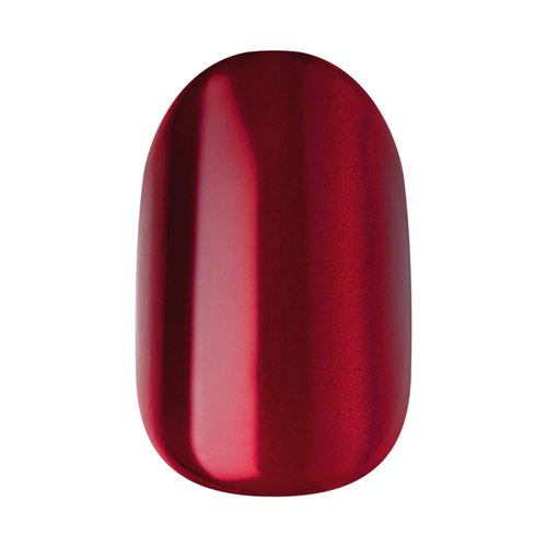 Kiss Impress No Glue Mani Press On Nails - ColorFX 'Hidden Gem' Red, Short Oval Shape, 30 Nails & Accessories