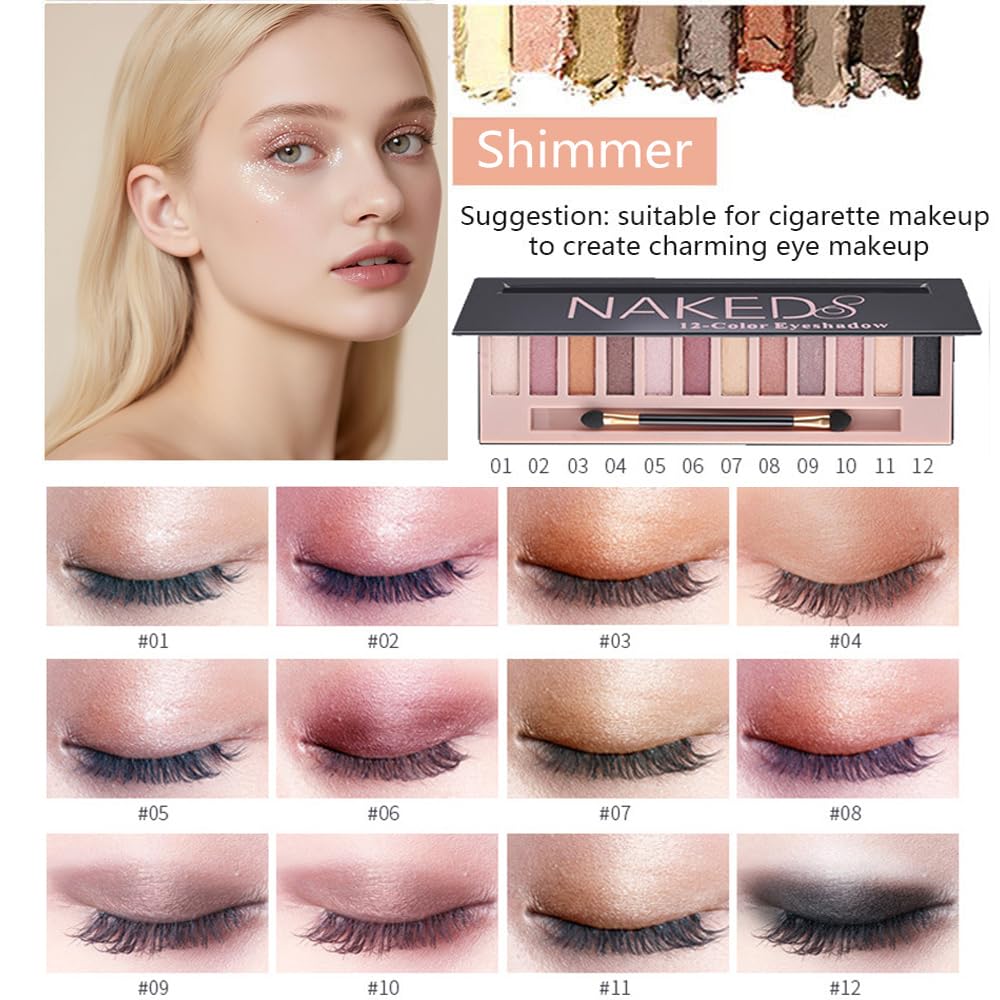YYP-NEW Makeup Kit for Women - All-in-One Set with 12 Color Eyeshadow Palette & Cosmetics Essentials