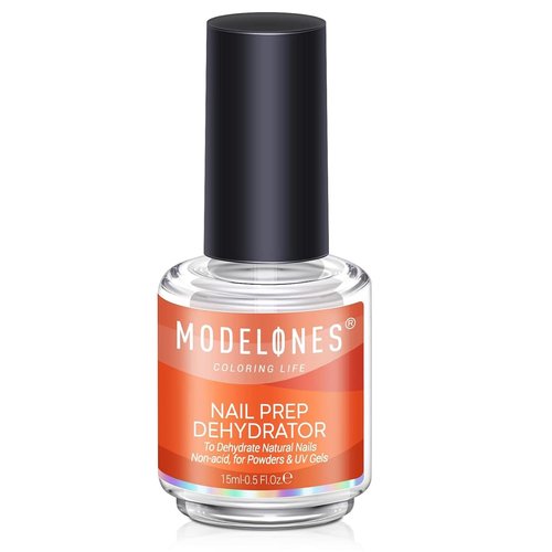 Modelones Nail Dehydrator - 15 ml Acid-Free Prep for Acrylic & Gel Nails | Hema-Free Primer Bonder
