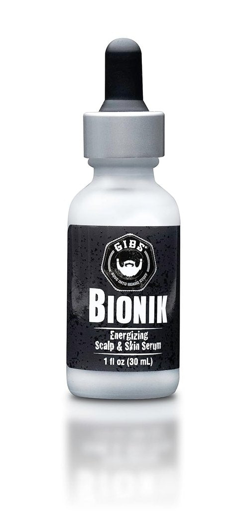 GIBS Grooming Bionik Scalp & Skin Serum - Energizing Formula, 1 Fl Oz for Healthy Hair