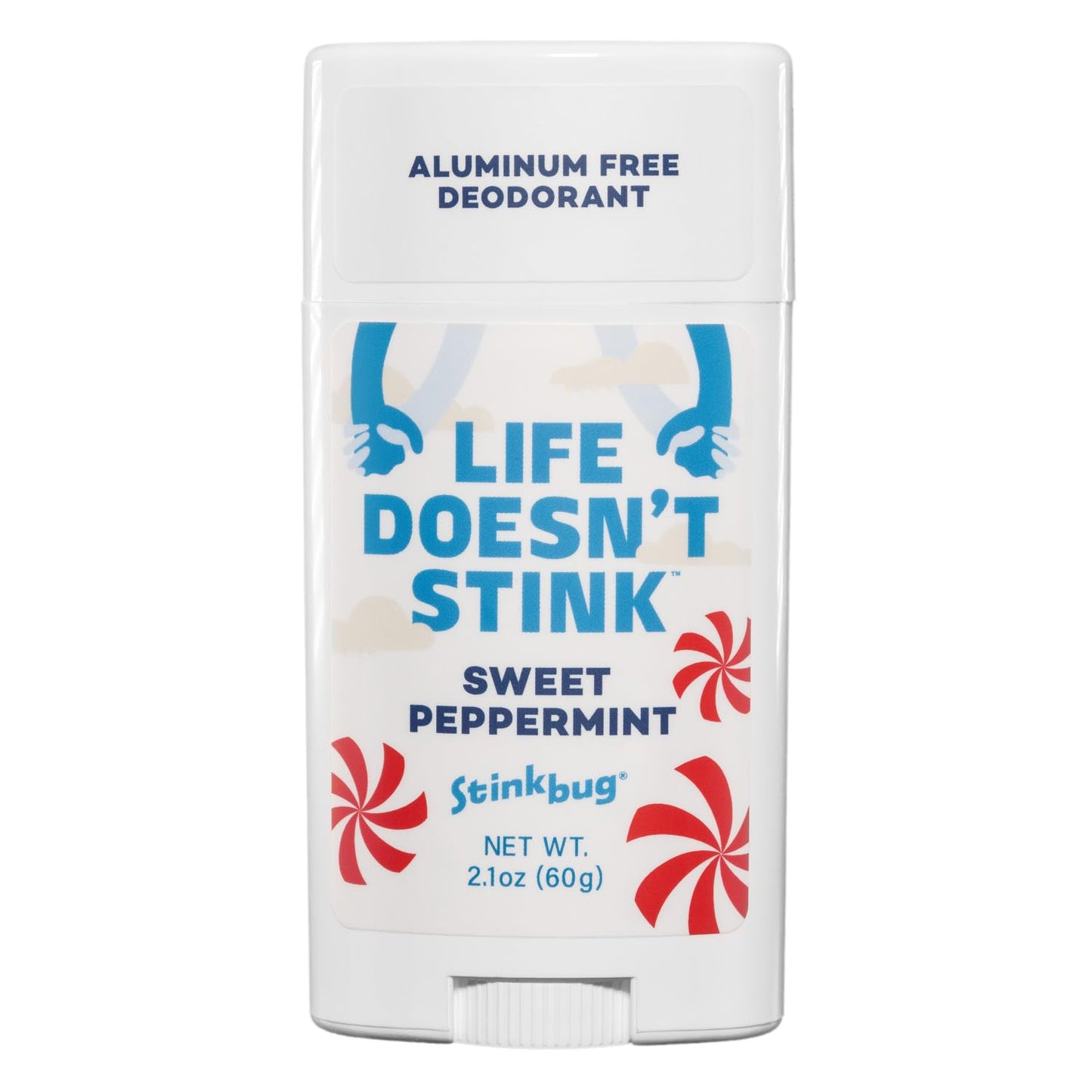 Stinkbug Naturals Organic Deodorant Stick - Aluminum Free, Sweet Peppermint & Coconut Oil, 2.1 Oz