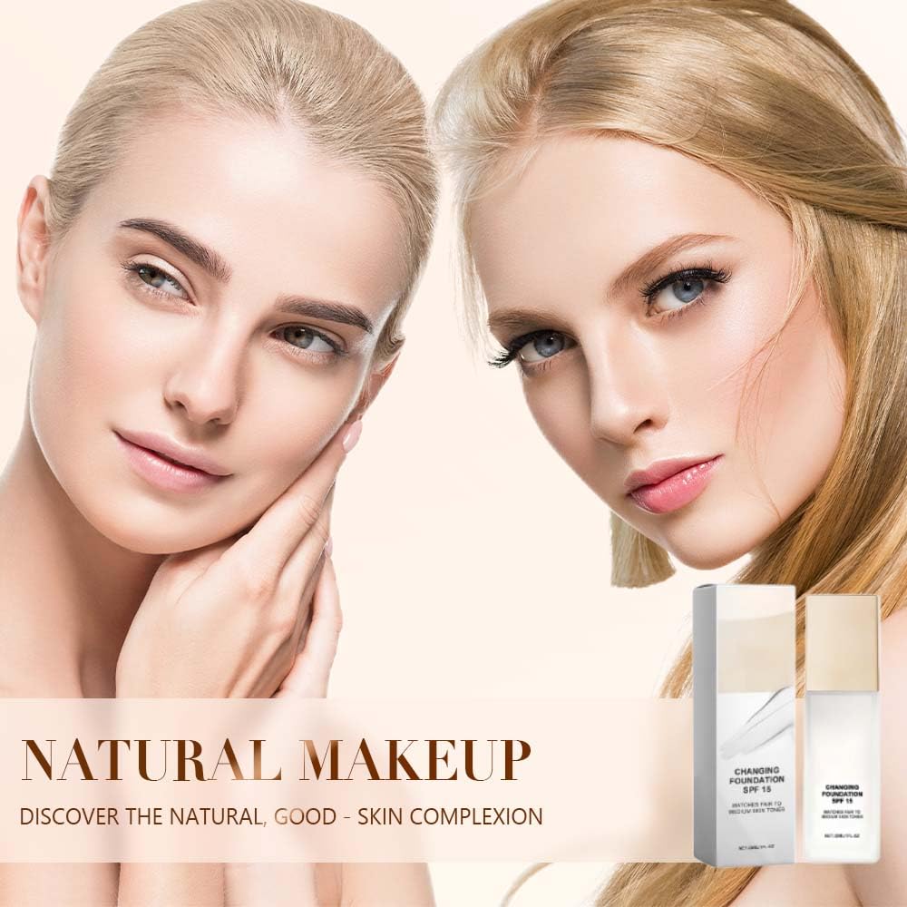 Skiennix Color Changing Foundation - Hydrating CC Concealer for Mature Skin | Lightweight & Versatile (1 PCS)