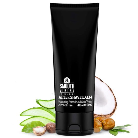Smooth Viking After Shave Balm - Alcohol-Free Soothing Moisturizer with Spiced Black Pepper Scent | 4 Oz