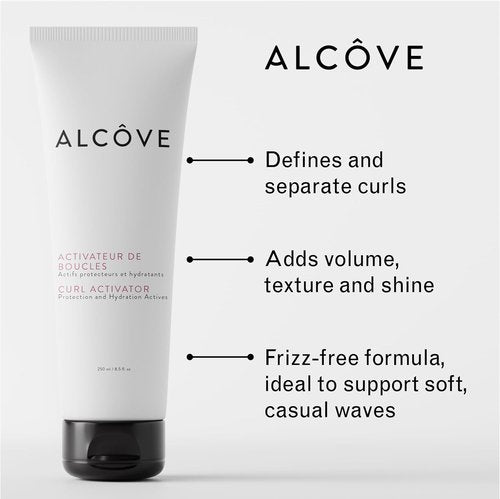 Alcôve Curl Activator for Curly Hair - Moisturizing Argan Oil & Pomegranate Extract - 250ml