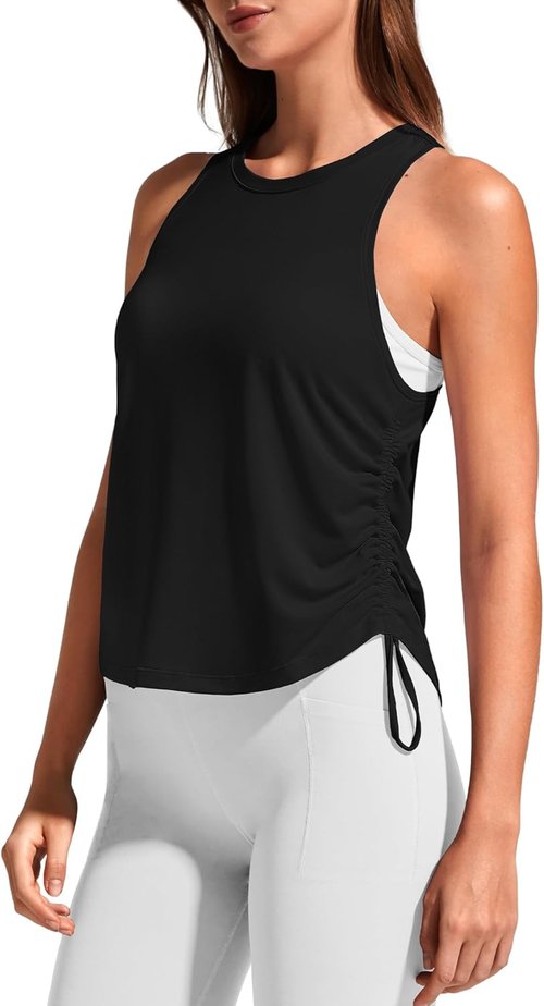 G4Free Lyocell Workout Tank Tops - High Neck Racerback Design for Women | Gym & Yoga Essentials