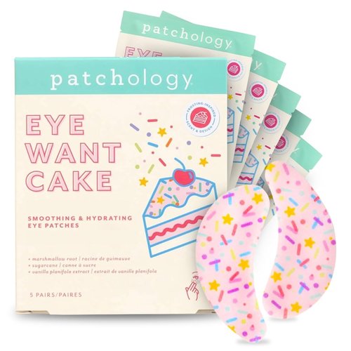 Patchology Eye Want Cake Eye Patches - Hydrating Under Eye Masks for Puffiness & Dark Circles | 5-Pack