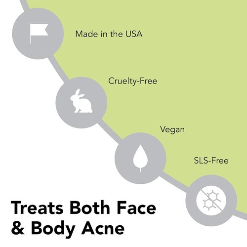 humane Benzoyl Peroxide Face Wash - 5% Regular-Strength Acne Face Wash For Skin, Back & Body - 8 Fl Oz - Dermatologist-Tested Non-Foaming Cleanser - Benzoyl Peroxide Acne Treatment - Cruelty-Free