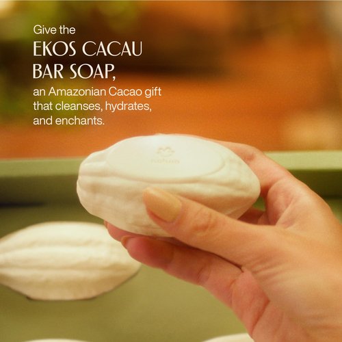 Natura Cacau Bar Soap Set - Moisturizing Cocoa Butter Soap for Dry Skin | Vegan & Nourishing 4 Pack - 3.5 oz Each
