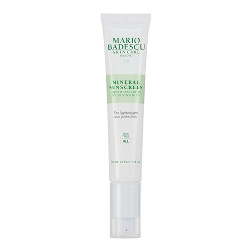 Mario Badescu Mineral Sunscreen SPF 30 - Reef Safe, Oil-Free Moisturizer with Zinc Oxide & Antioxidants | 1.5 Fl Oz
