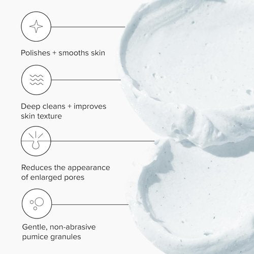 DRMTLGY Microdermabrasion Scrub – Gentle Facial Exfoliating Scrub to Smooth & Polish Skin – Face Exfoliator for Dull, Rough Texture – Pumice Exfoliant – 2 oz