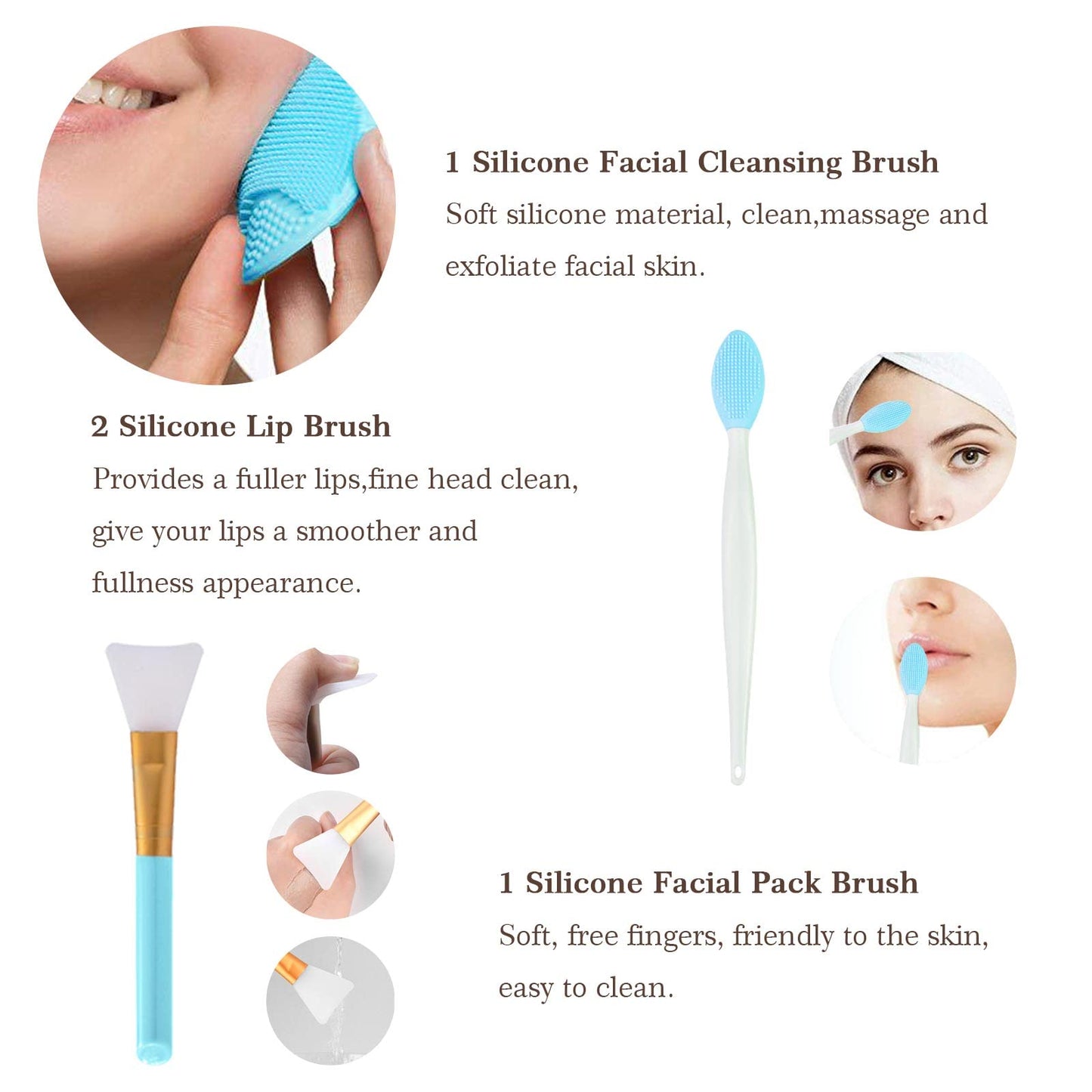 Koccido Makeup Brushes 22 Pcs Makeup Kit,Foundation Brush Eyeshadow Brush Make up Brushes Set (Blue, 22 Piece Set Large)