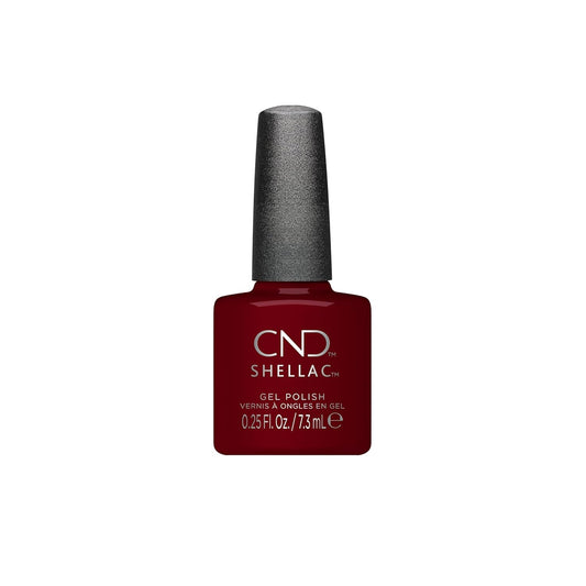 CND Shellac Gel Nail Polish - Long-Lasting Plum/Berry Color with Curve-Hugging Brush | 0.25 fl oz
